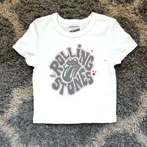 American Eagle Cropped Band Tshirt Size Large